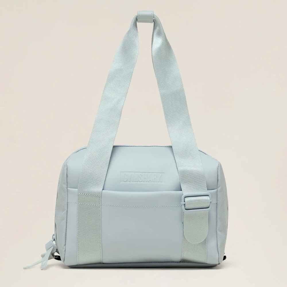 Gymshark Everyday Mini Duffel Bag Light Blue Sporty Gym Crossbody Travel Handbag